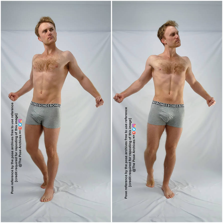 Male Stretching Standing Pose