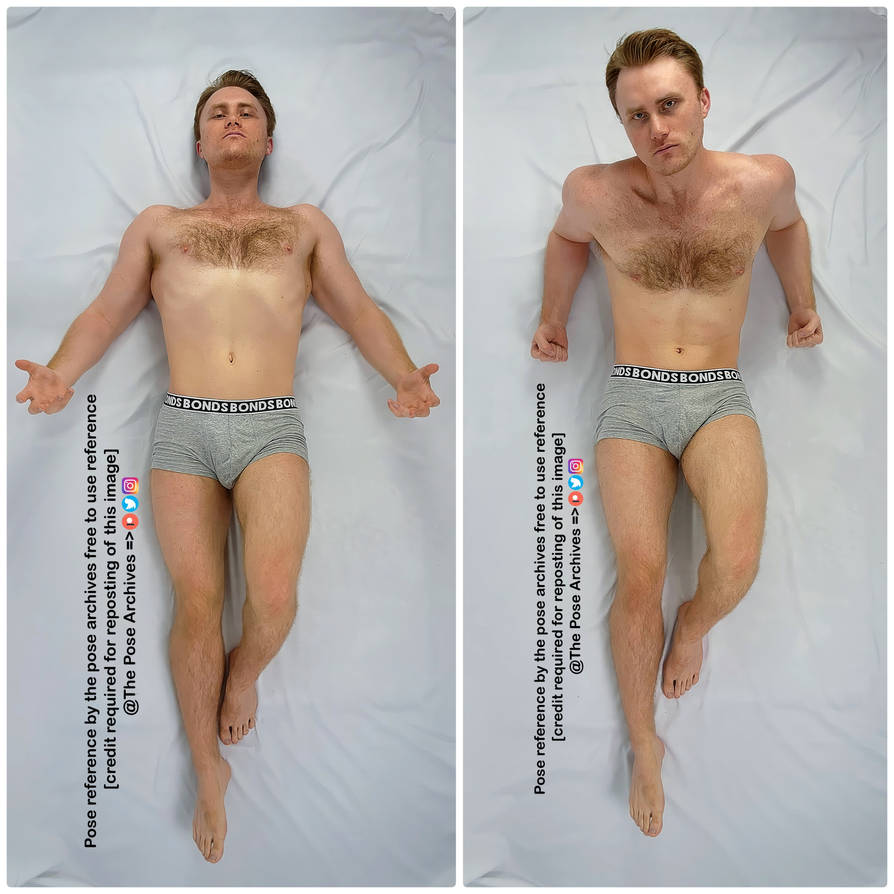 Male Lying Down Birds Eye Pinup Pose