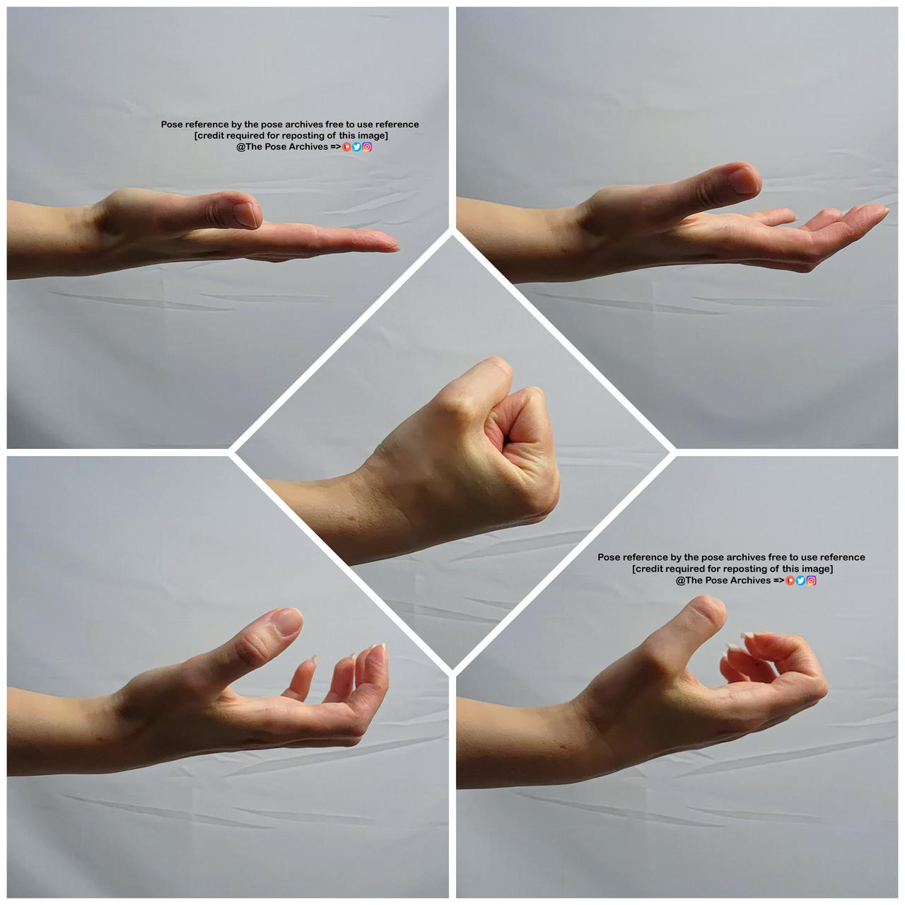 Woman Hand Model Reference Female Hand Reference by theposearchives on DeviantArt