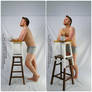 Male Relaxing with Mug Pose 2