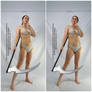 Female Standing with Scythe Pose