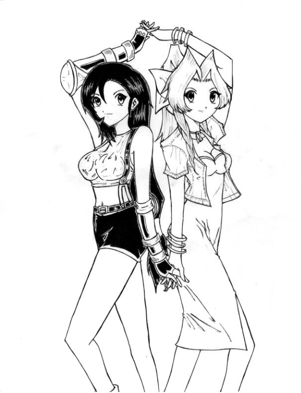 Tifa and Aeris