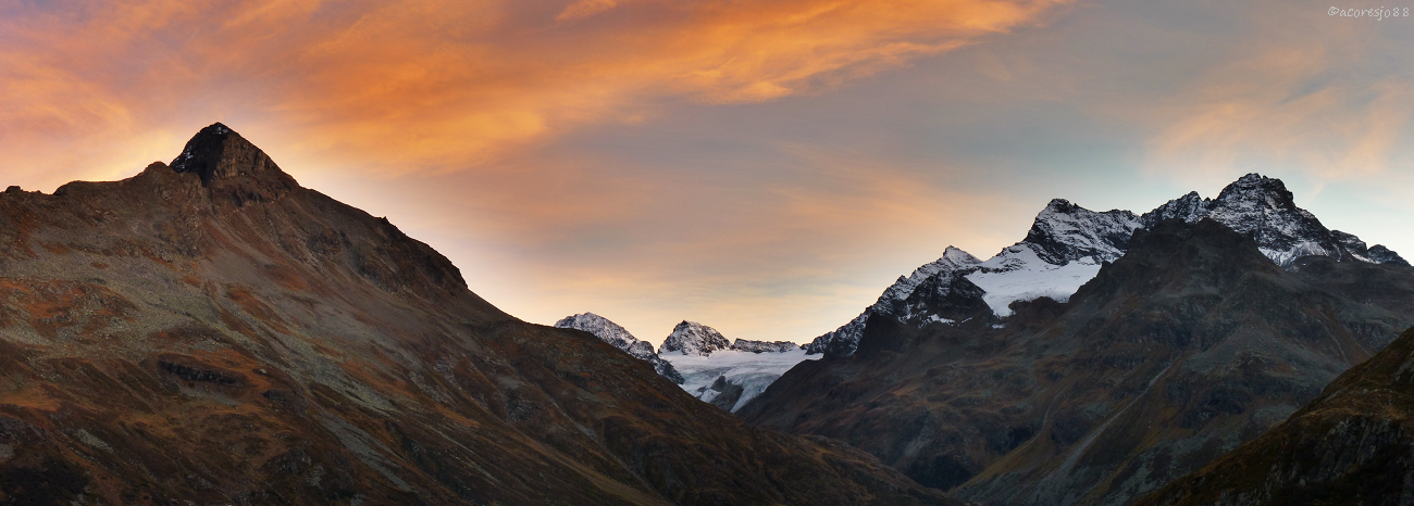 Silvretta evening panorama