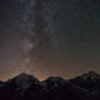 night sky above Ortler Alps