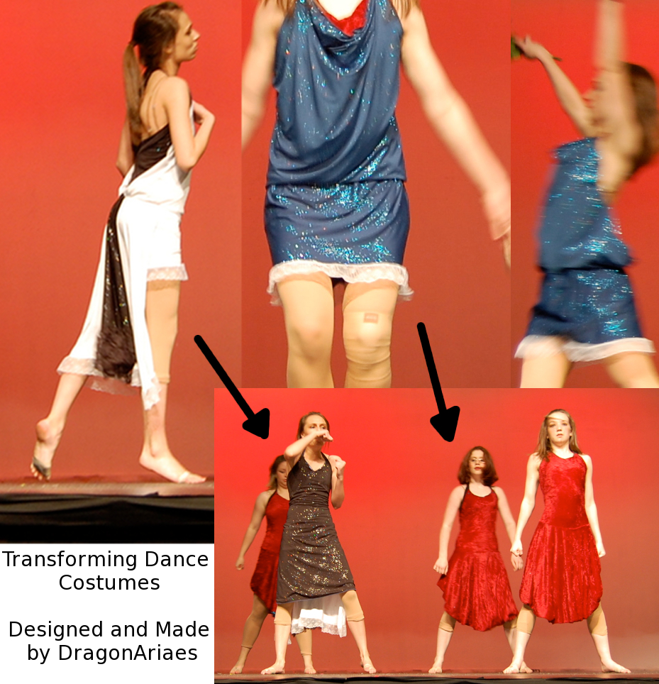 Quick Change Dance costumes