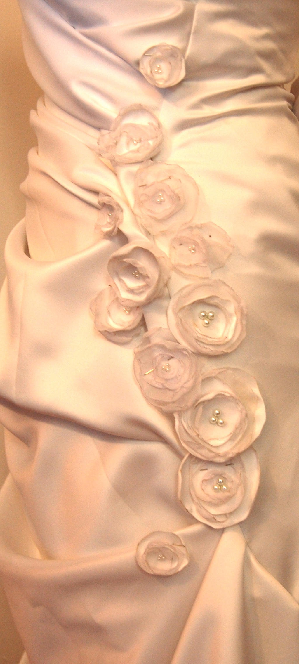 Avant Garde Wedding gown detail WIP