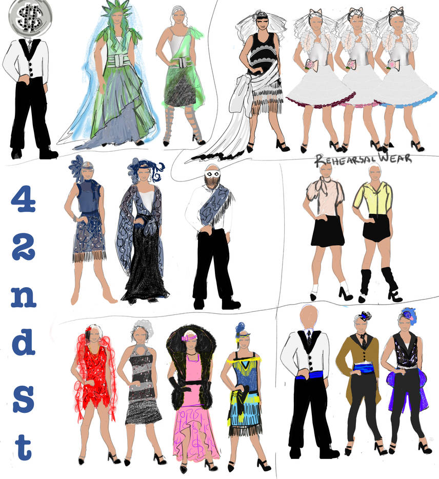 Costume plot 42nd street by dragonariaes