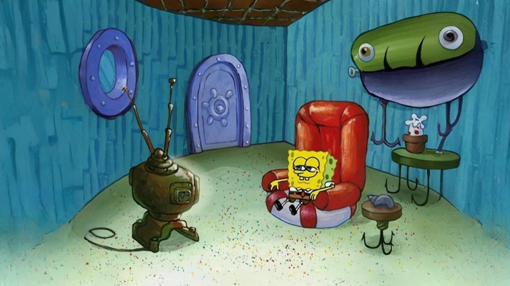 Spongebob Rottiing SpongeBob watching TV by RandallHinson on DeviantArt