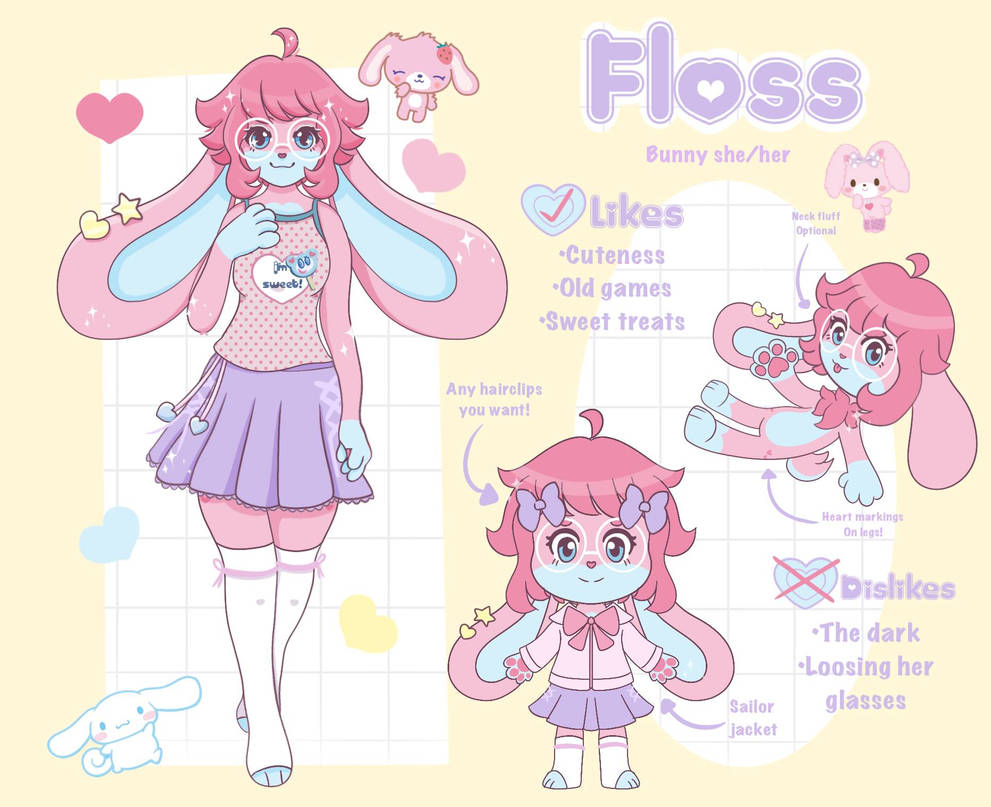Floss New Ref sheet by FlossyStarlight on DeviantArt