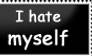 I hate myself -stamp-