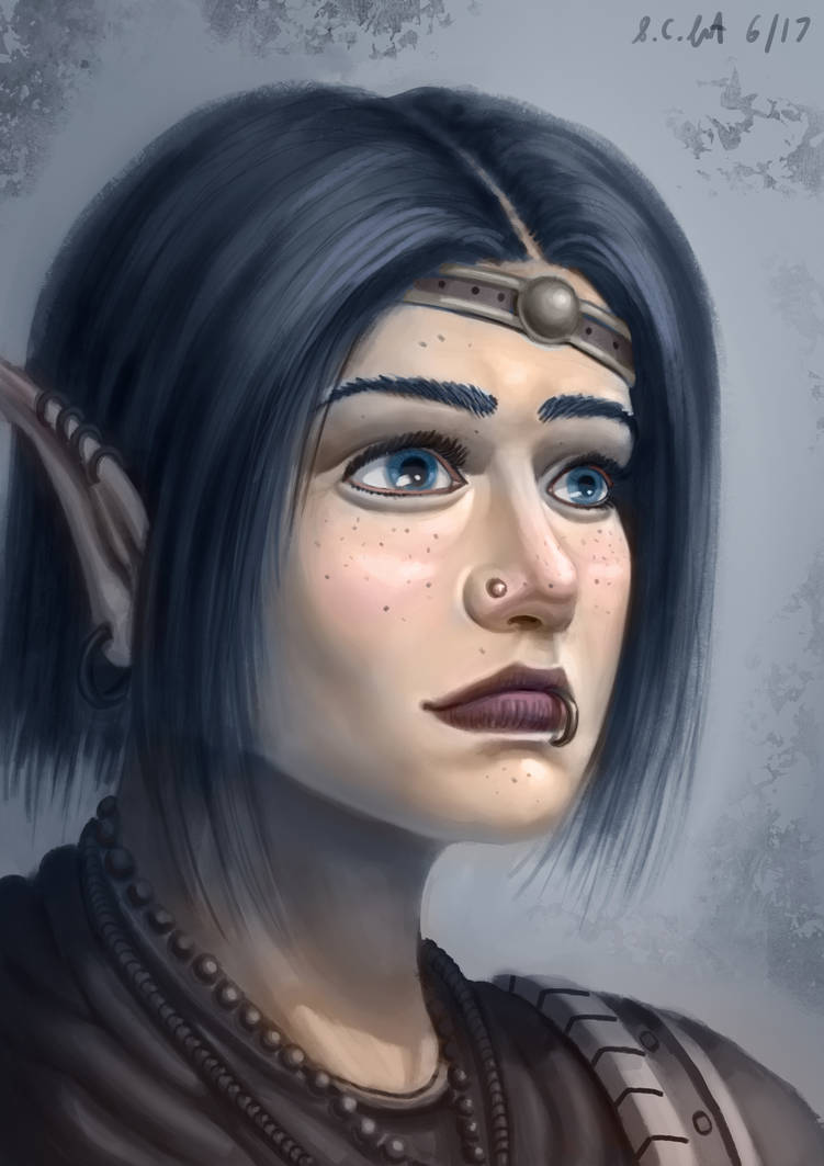 Elven Portrait Practice by Samo94 on DeviantArt