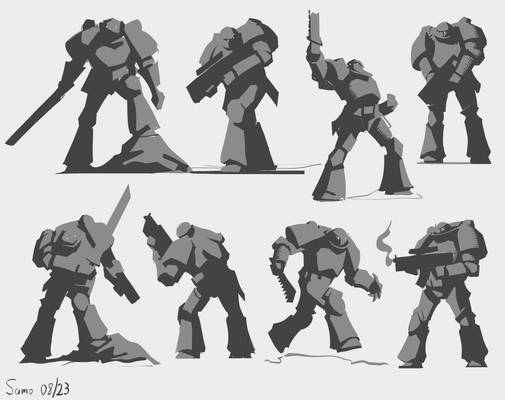 Space Marine Poses