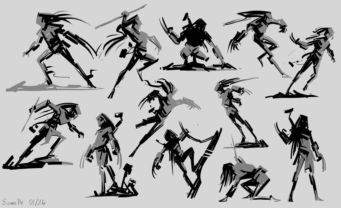Predator Aposing Predator Poses! by Samo94 on DeviantArt
