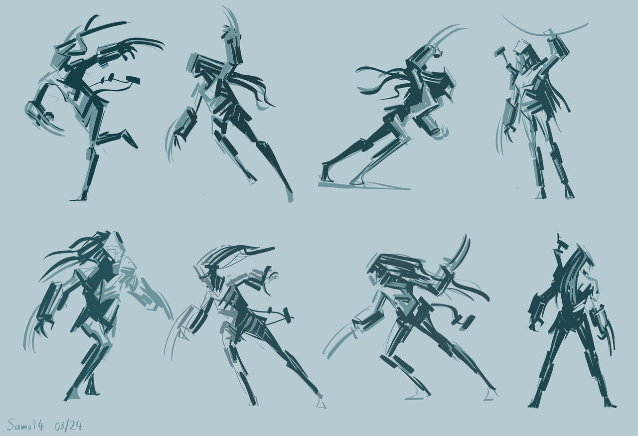 Predator Aposing More Predator Poses! (08-24) by Samo94 on DeviantArt
