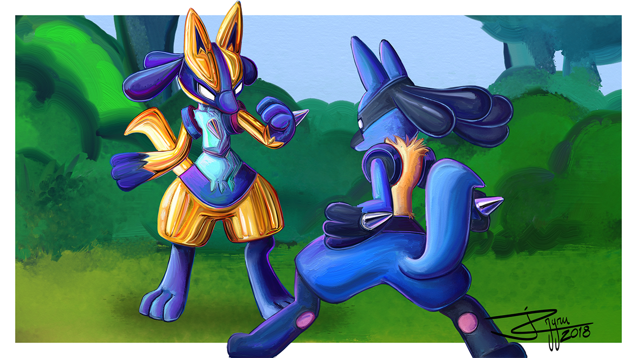 448 Shiny Lucario (My Version) by Geilsun on DeviantArt