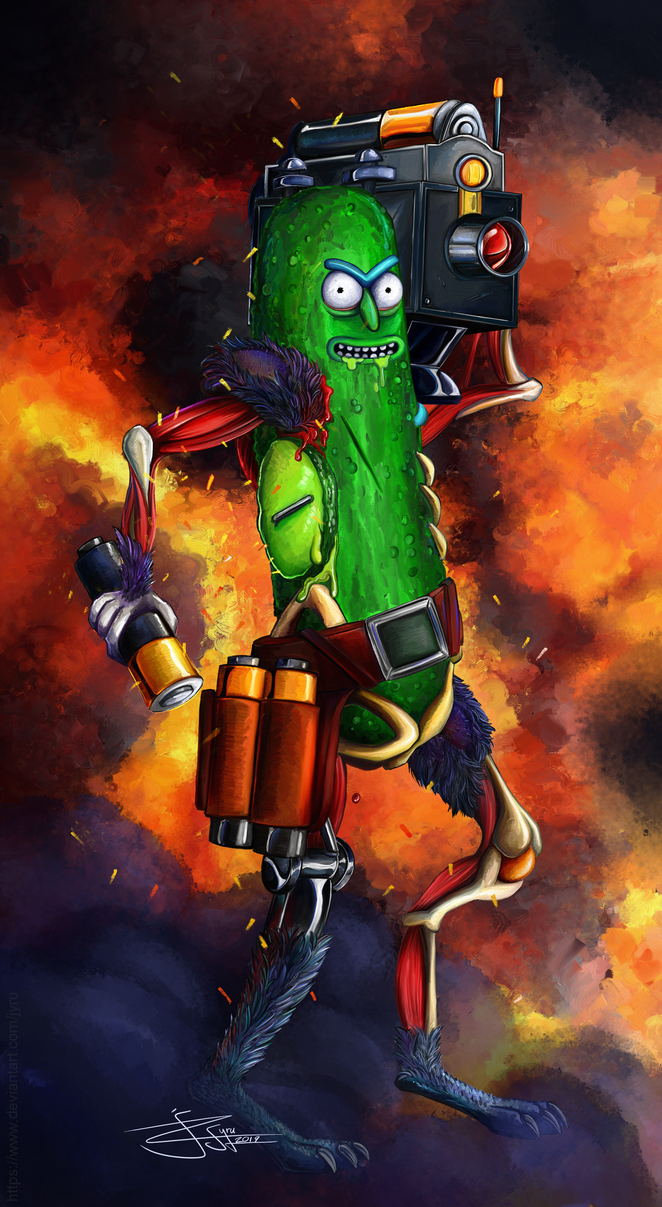 Pickle Rick Reeee PICKLE RICK!!! by jyru on DeviantArt