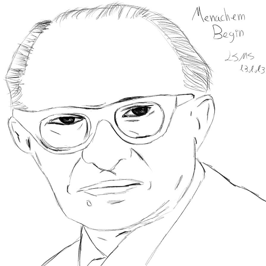 Menachem Begin Sketch by LilachSigal on DeviantArt