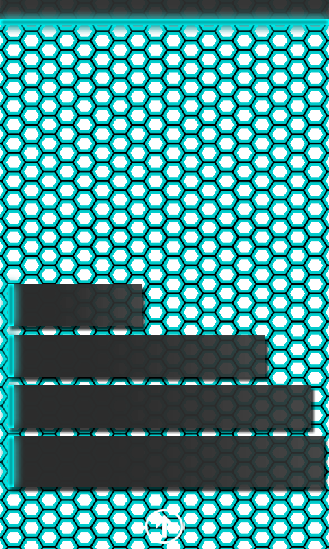 Tron hex teal wp7 wallpaper