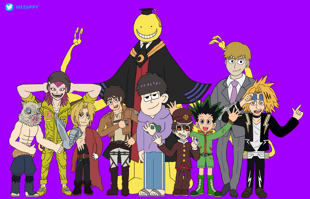 Top 10 Anime Characters by thematsuenjoyer on DeviantArt