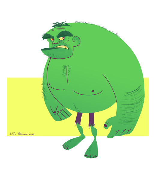 Cartoony Hulk