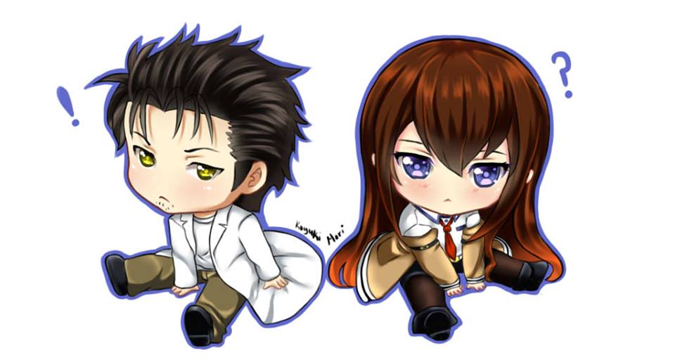 Steins Gate: Chibi Kurisu and Okabe