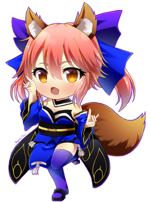 FateGrandOrder: Chibi Tamamo by KoyukiMori