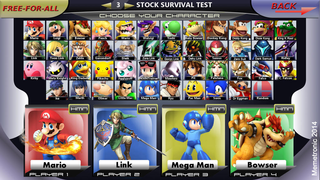 Project Smash Roster My Smash Bros Roster by memetronic on DeviantArt