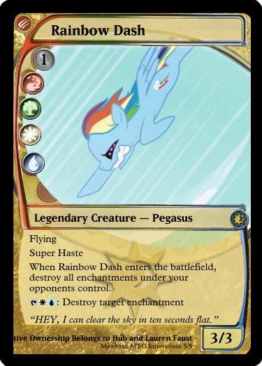 Rainbow Dash MTG Card by Mawbane on DeviantArt Rainbow Dash MTG Card by Mawbane on DeviantArt