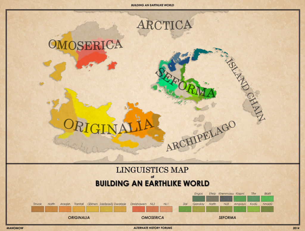 Building An Earthlike World: Language Map Alt. by manomow on DeviantArt