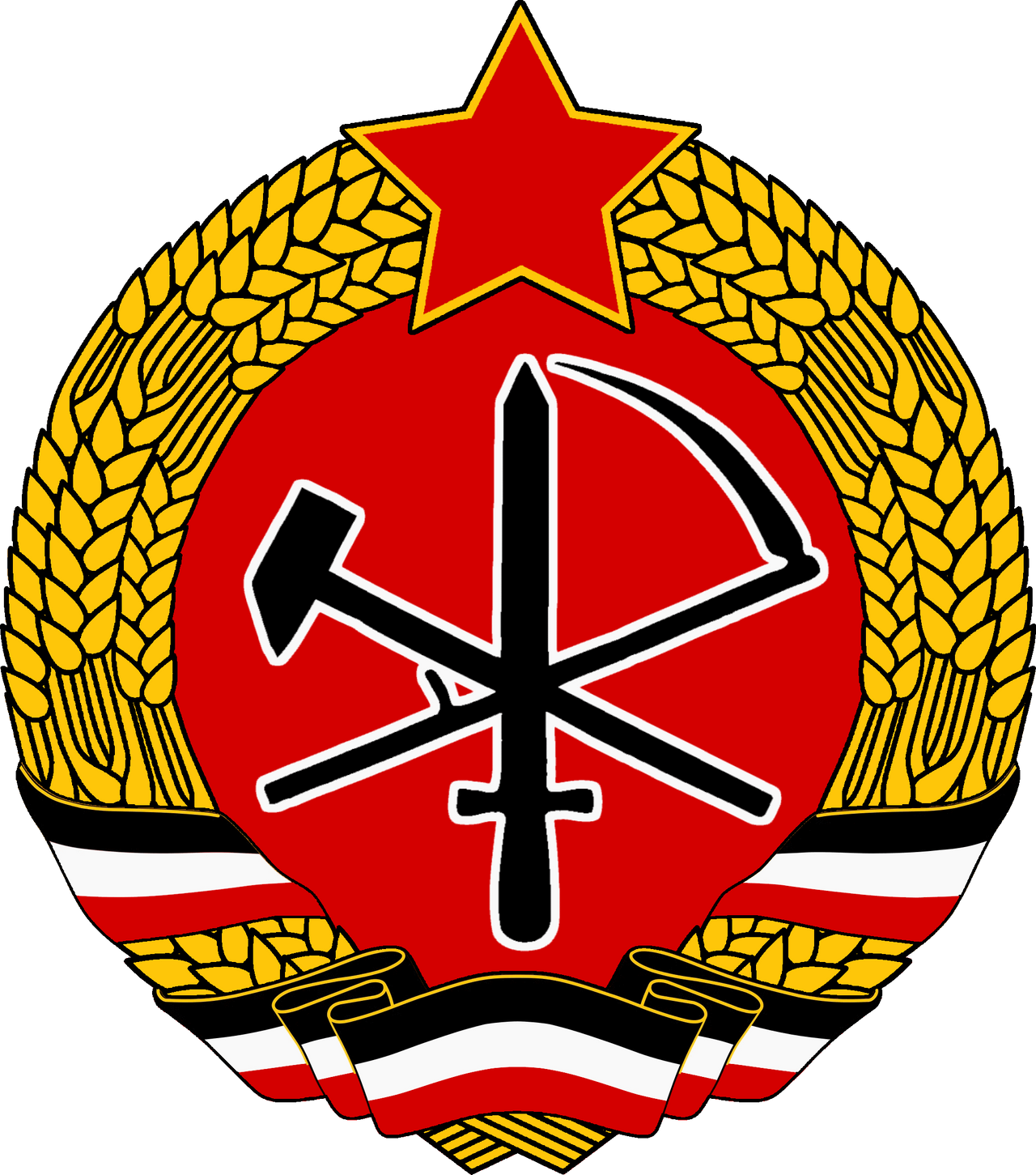Nazbol DDR/GDR /East-Germany Emblem by Neobolshevik on DeviantArt