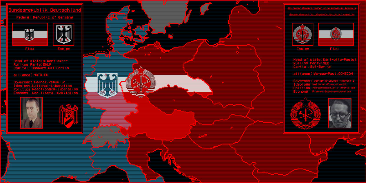 Alternative/Cold War/German Map+ Natbol-DDR by Neobolshevik on DeviantArt