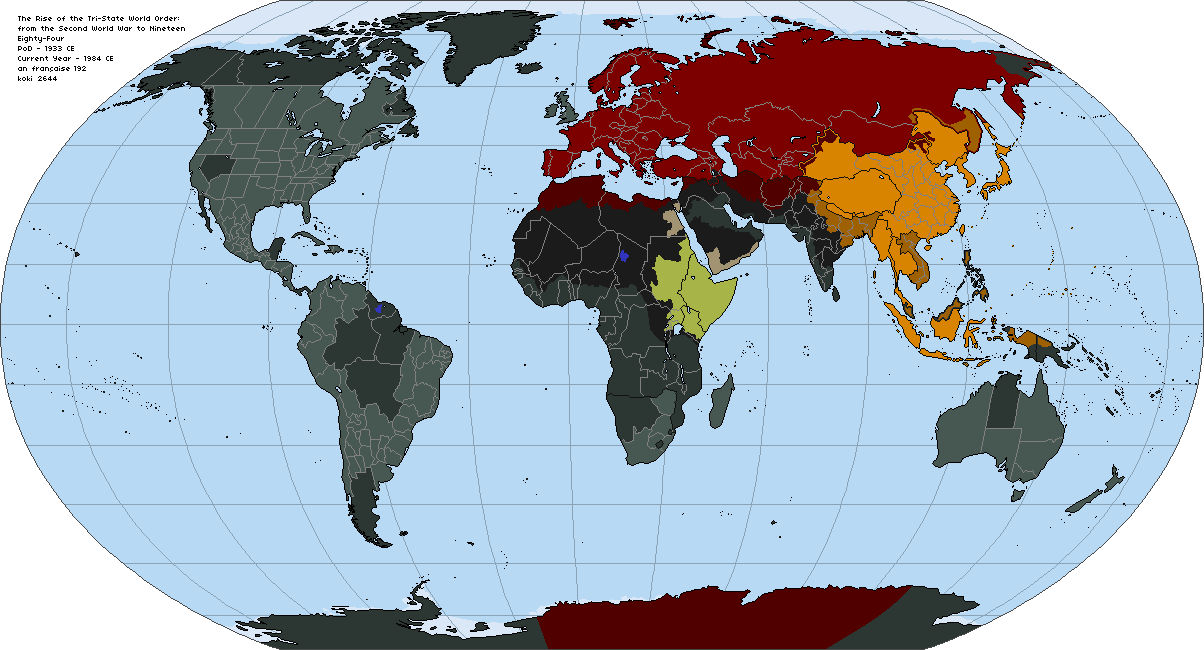 Orwell S World 1984 Map By Onehellofabird On Deviantart 1984 Map George Orwell