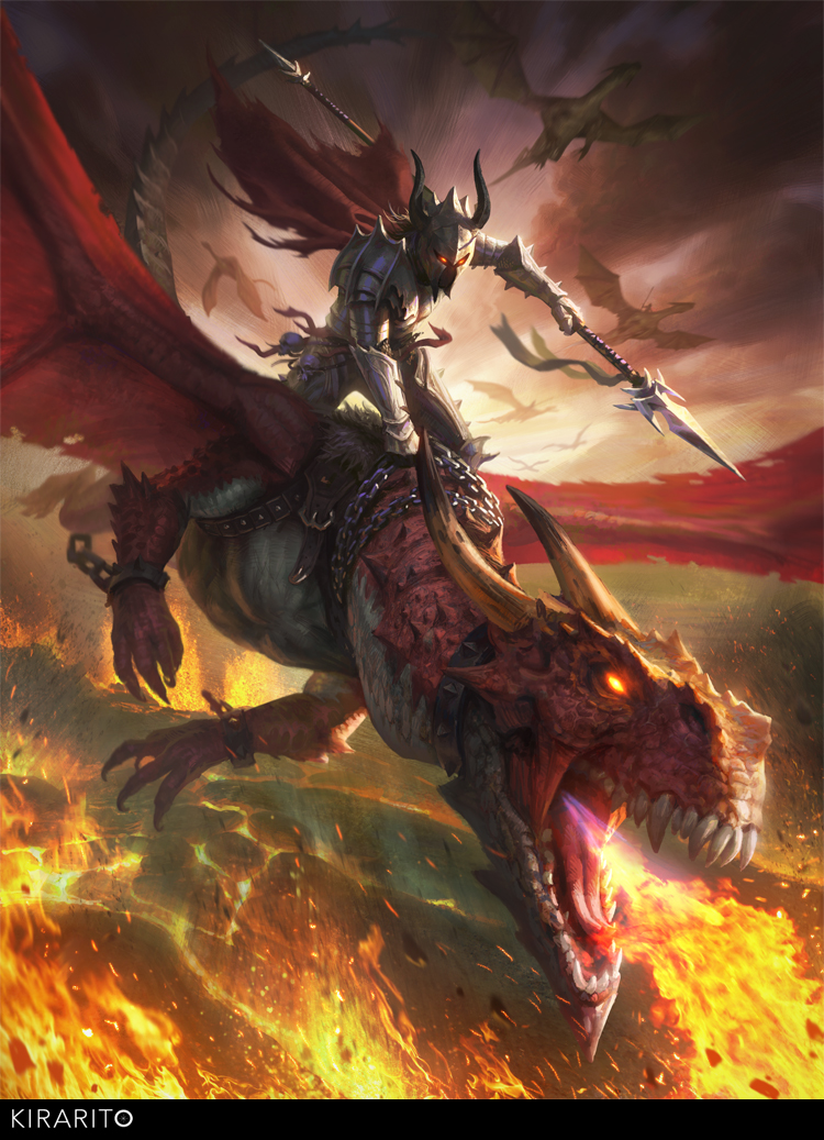 Dragon rider by Samarskiy