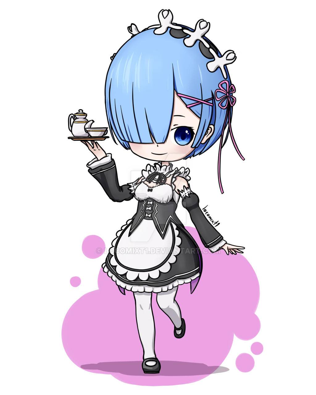 Chibi Vector Rem Chibi Rem Fanart at Stefan Robinson blog