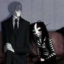 Quiet conversation (Slenderman, my OC and Jeff)