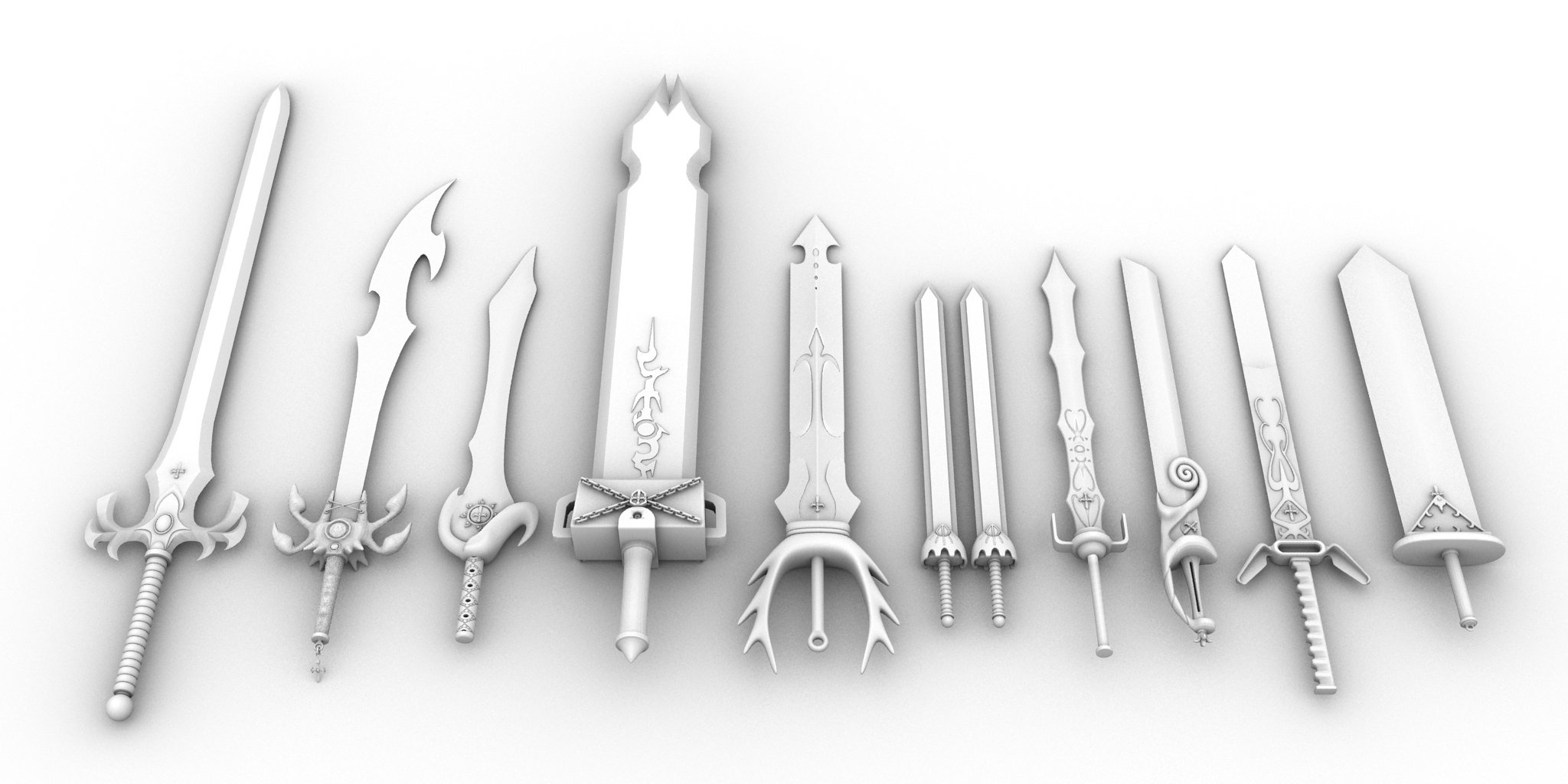 Rave Master 10 Powers Swords