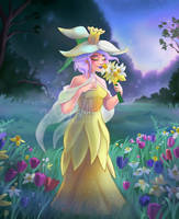Daffodil Witch in the Morning Meadow