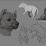 Sketch Page: Hyenas