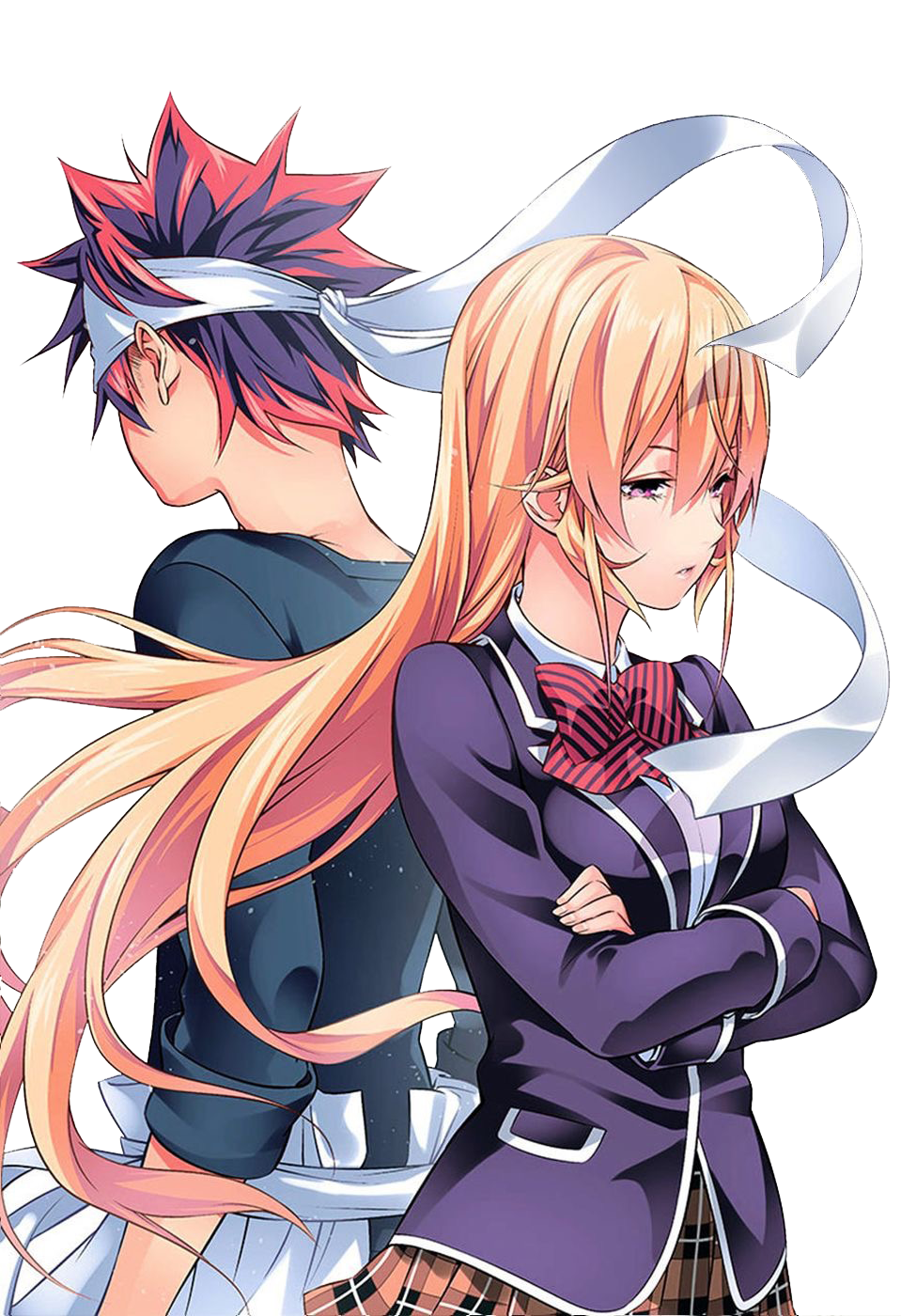 Soma Yukihira and Erina Nakiri Render by EllineNikki on DeviantArt