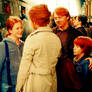 Rose,Hermione,Ron and Hugo Weasley.
