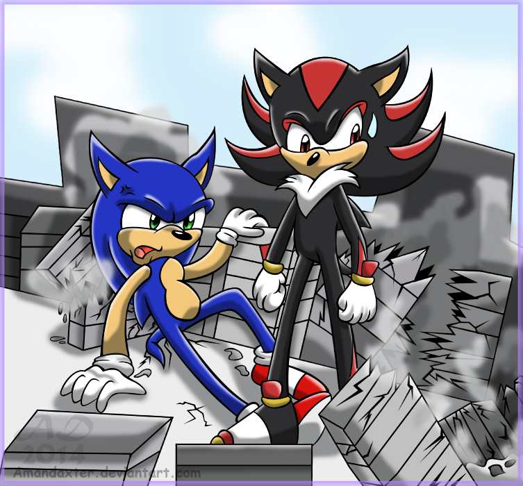 Giant Sonic and Shadow -G- by Amandaxter on DeviantArt