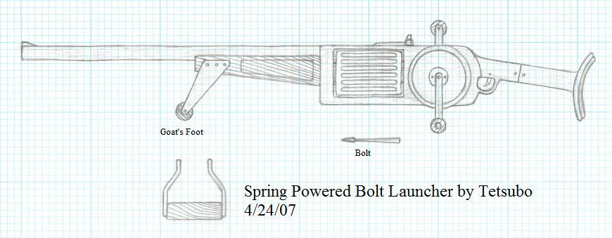 Spring Powered Bolt launcher by Ironstaff on DeviantArt