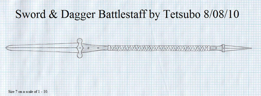 Sword and Dagger Battlestaff