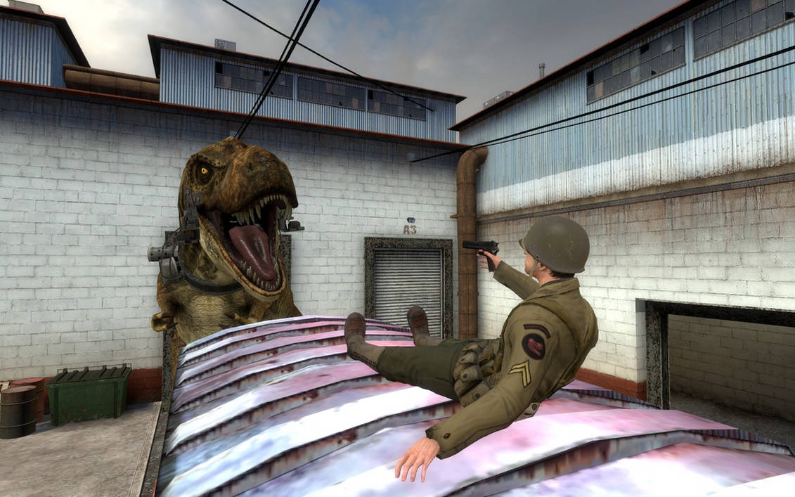 Cod T Rex Soldier Vs T-rex (GMOD/Dino D-Day) by TheAssassin50 on DeviantArt