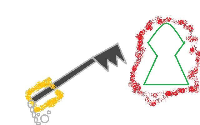 keyblade and keyhole by rosieameliashine on DeviantArt