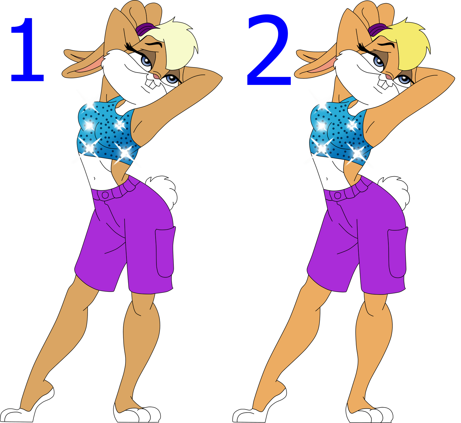Lola Bunny 2 Versiones by lobo299 on DeviantArt