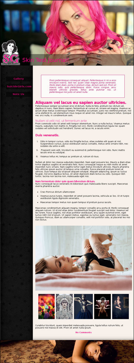 SuicideGirls CSS design by akio-stock