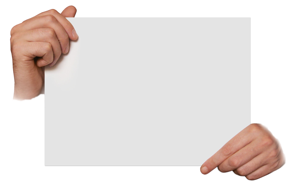 Hands Holding Sign PNG by RebelliousBitch on DeviantArt