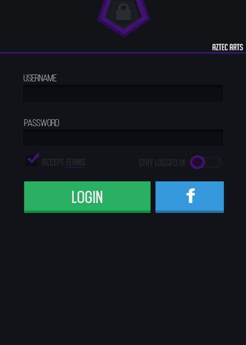 Login Panel Design by AztecArts on DeviantArt