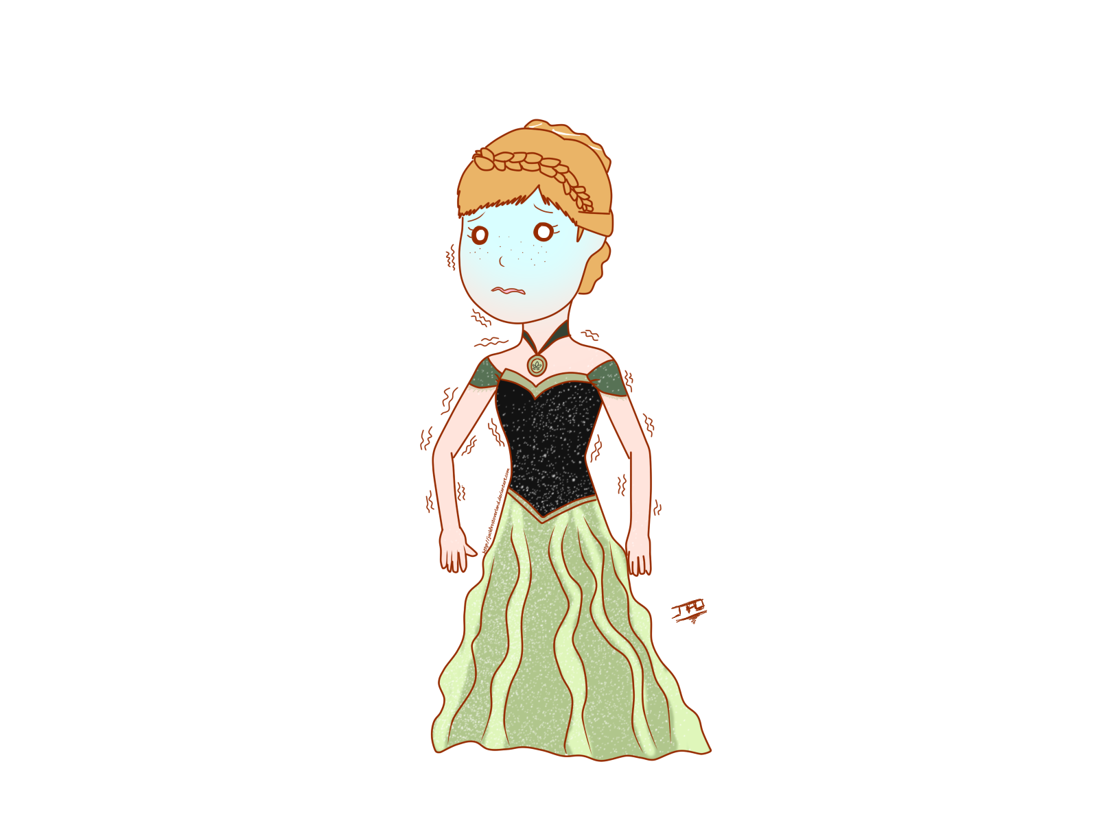 Anna Out Cold Frozen - Anna - Cold, cold, cold... by LordBlackTiger666 on DeviantArt